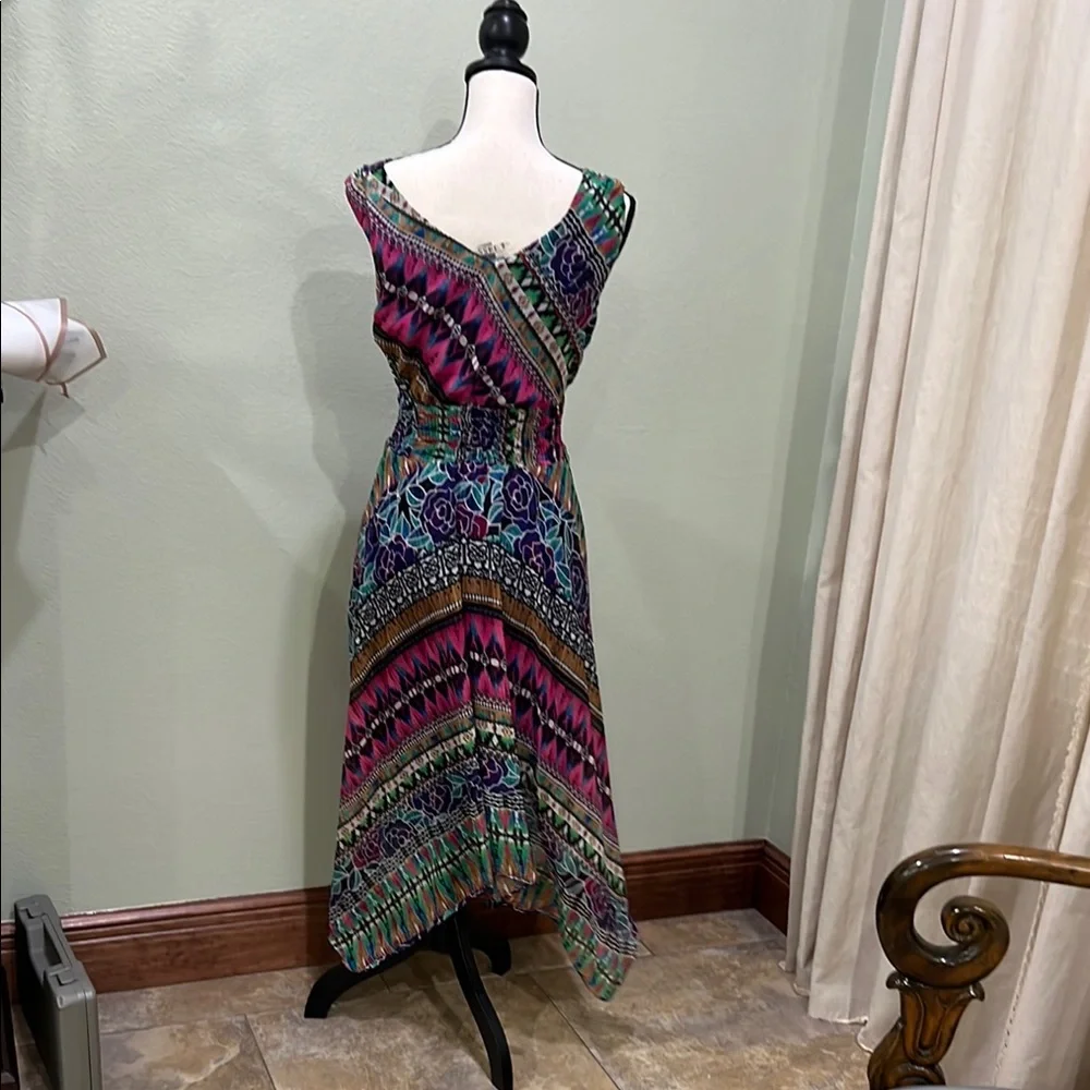 Rabbit Rabbit Rabbit Purple Blue Asymmetrical Sundress - Picture 2 of 5